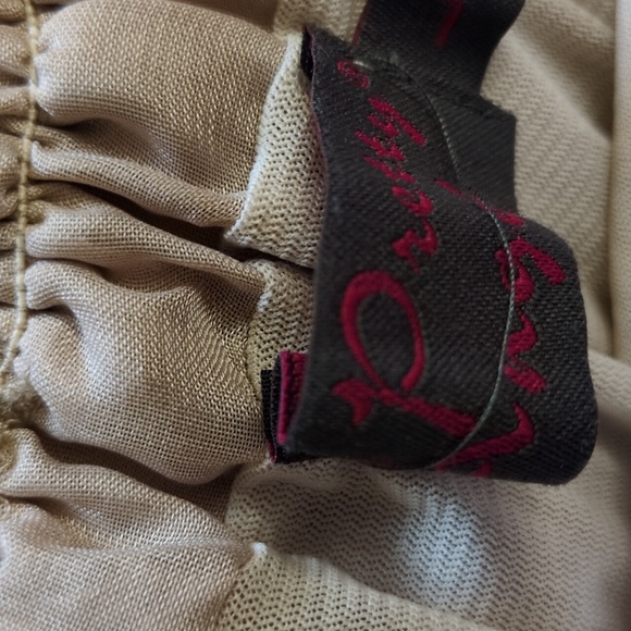 My Pretty Angel Ruffled Broomstick Style Tan Dress Size Large - Picture 7 of 8